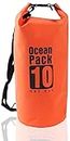 SKAIV Multi Functional Floating Waterproof Dry Sack Ocean Bag Pack for Kayaking Rafting Boating Swimming Camping Hiking Beach Fishing - 10 Liter (Multi Color)