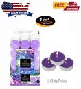 30 PCS Lavender Tealight Candles Highly Scented Long Lasting Aromatherapy - New