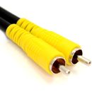 Composite Cable Yellow Phono RCA Video Lead for AV 50cm/1m/2m/3m/5m/10m/20m Lot