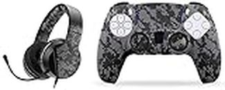 Nitho Janus Stereo Gaming Headset CAMO, Compatible with PS4/PS5/Xbox One/Xbox Series X/Switch/Phones&NiTHO PS5 Gaming KIT CAMO, Customizing Skin Grip Handle Cover for Sony PS5