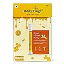Honey Twigs Ginger Honey | 100% Pure Honey, 240gms (8g x 30 Sachets) | Perfect for a Healthy Lifestyle | Infused with Natural Ginger | Tested Honey | Traceable Honey | Ideal for Tea and Snacks