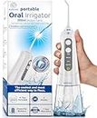 Water Flosser Cordless Pick for Teeth, 4 Modes, Gentle on Gums, Removes Plaque & Food Particles, B. WEISS High-Power, Rechargeable & Waterproof Oral Irrigator; 6 Replacement Tips Included