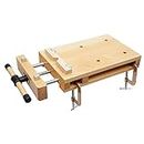Portable Wood Workbench Woodworking Vise Clamps Hard Wood Work Bench, Superior Clamping
