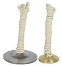 UG Products 2-Piece Brass Thalam Musical Instrument/Manjira Hand Percussion Finger Cymbals/Taal Jathi, Silver & Gold