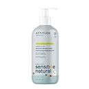 ATTITUDE Shampoo and Body Wash for Baby with Sensitive Skin, EWG Verified, Hypoallergenic, Plant- and Mineral-Based Ingredients, Vegan and Cruelty-Free, Enriched with Oatmeal, Unscented, 473 ml
