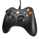 Controller for Xbox 360 PC, USB Gaming PC Controller for Xbox 360, Upgraded Design Ergonomic Cable Controller for Xbox 360 Slim and PC with Windows XP/Vista/7/8/8.1/10 Controller for Xbox 360 PC