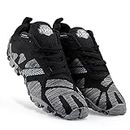 RXN Mens Cross Trainer Barefoot & Minimalist Shoe Zero Drop Sole Training Shoes Grey Black
