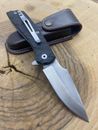 N690 Steel Liner Lock Pocket Knife Tactical Knife Folding Knife with Case Clips