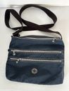 Kipling Crossbody Bag Blue Zipper Small Casual Strap