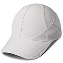 Sport cap,Soft Brim Lightweight Waterproof Running Hat Breathable Baseball Cap Quick Dry Sport Caps Cooling Portable Sun Hats for Men and Woman Performance Workouts and Outdoor Activities Light Gray
