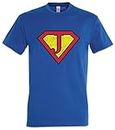 Urban Backwoods Super J Men T-Shirt Blue Size S