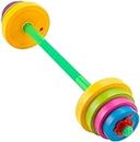 FineSource Kids Barbell Weight Set - Adjustable Workout Toy Equipment for Children Pretend Play Exercise - Toddler Beginner Gym, Fitness, Weightlifting and Powerlifting (32 inches)