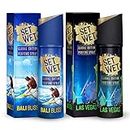 Set Wet Global Edition, Bali Bliss & Las Vegas Live, No Gas Perfume Body Spray & Deodorant For Men, Long Lasting Fragrances, Pack of 2,120 ml Each