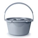 McKesson 146-11106 Commode Bucket 7.5 Quart With Metal Handle And Cover 1 Ct