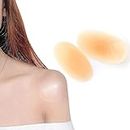 XG Glitter Silicone Shoulder Pads for Womens Clothings, Anti-Slip Shoulder Push-up Pads, Reusable Invisible Enhancer Shoulder Pads(Skin)