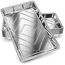 Delahunt Catering Supplies 20 Pack - Disposable Aluminium Foil Baking Trays, Tray Bakes, Containers for Baking, Roasting, Freezing, Storage, Cooking, BBQs, Brownies 32cm x 20cm x 3.3cm