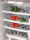 Kuber Industries Refrigerator Drawer Mat|Bird Design & Water Proof PVC Material,Pack of 6 (Multicolour)-CTKTC0710(Polyvinyl Chloride)
