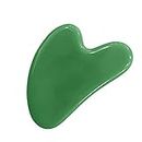 Ella Health & Beauty Gua Sha Stone | Face Massage Tool Original | Green Jade | Scraping | Heart shaped | for Body Skin Beauty Facial | Face Slimming | Prevents Wrinkles - Checkmate Inc