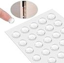 Volo Round Self Adhesive Silicone Bumper, Circular Dots Cabinet Safety Stoppers for Drawer with Mute Buffer, Antiskid Vibration pad (3x8 mm)(Color-Transparent)(Set-20Pcs)