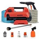 AGARO Icon High Pressure Washer, Car Washer, 1800 Watts Motor, 125 Bars, 6.5L/Min Flow Rate, 8 Meters Outlet Hose, Portable, Car, Bike and Home Cleaning Purpose, Red