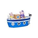 Hasbro Peppa Pig Peppa’s Adventures Grandpa Pig’s Cabin Boat Vehicle Preschool Toy: 1 Figure, Removable Deck, Rolling Wheels, for Ages 3 and Up
