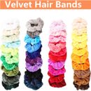 20-40 Pack Hair Scrunchies Velvet Scrunchy Bobbles Elastic Hair Bands Holder UK