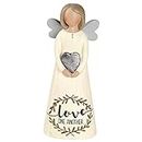 Blossom Bucket 191-12100 Love One Another Angel Figurine Home Ornament, Multi-color, 5 x 2 Inch