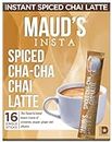 Maud's Spiced Chai Tea Latte Instant Sticks, 16ct. Solar Energy Produced Single Serve Spiced Chai Tea Latte Instant Travel Stick Packs, Instantly Hot or Iced Tea, 100% California Tea Blend