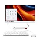 PINGDY 24” All-in-One Computers, N95 Quad-Core Desktop Computer with Camera, 16G Ram 512G SSD IPS HD Display, WiFi BT for Home Entertainment Business Office White, N5095-U