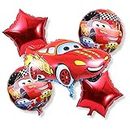 Flyloons Car Foil balloon 5 Pcs Set Theme Birthday decoration items for Girls Boys Kids