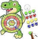 Dinosaur Toys for 3-12 Year Old Boys,30”Large Dart Board Kids Sports&Outdoor Play Toys with 12 Sticky Balls,Indoor/Outdoor Party Games Outside Toys for Kids Age 6-8,Birthday for 4-12