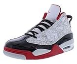 Nike Mens Jordan Dub Zero Basketball Shoe, White/True Red-Black, 12 M US