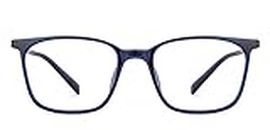 LENSKART BLU | Zero Power Blue Cut Computer Glasses | Anti Glare, Lightweight & Blocks Harmful Rays | UV Protection Specs | Men & Women | Medium | LB E13526