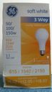 GE Soft White 3 Way Light Bulb 50/100/150W  (38540) FS