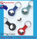 Silicone Protective Case Cover for Apple AirTag Pet Location Tracker Metal Ring