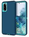 I-HONVA for Galaxy S20 Case Shockproof Dust/Drop Proof 3-Layer Full Body Protection [Without Screen Protector] Rugged Heavy Duty Durable Cover Case for Samsung Galaxy S20, Turquoise