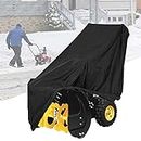 FLYMEI Snow Blower Cover, Electric Snow Thrower Covers with Locks Drawstring, 2 Stage Snow Blower Accessories Universal Size for Most Electric Snow Blowers (47'' X 37'' X 31'')