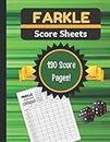 Farkle Score Sheets: Farkle Dice Games for Adults | 130 Large 8.5”x11” Cards for Scorekeeping | Score Pads with Guidelines | A Great Game for Families!