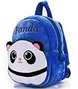 DZert Panda Kids School Bag Soft Plush Backpacks Cartoon Baby Boy/Girl (2-5 Years) (Dark Blue)