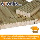 Second Quality Chunky Discount Garden Decking 95mm x 28mm, Treated, Cheap