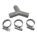 Home Parts ltd - Universal Dishwasher Drain Hose Y Piece Splitter Connector 3 Way Join 17mm 19mm