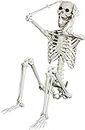 165CM realistische Skelett Ganzkörper Menschliche Formbare Knochen mit beweglichen Gelenken für Party Requisite Gruselige Spukhaus Rasen Hof Dekoration