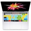 Aavjo Adobe Premiere Pro CC Shortcuts Hot Key Silicone Keyboard Cover Skin for MacBook Pro 16 inch with Touch Bar Release Model A2141 (MVVJ2LL/A, MVVL2LL/A, MVVK2LL/A, MVVM2LL/A, Multicolour)