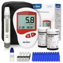 SEJOY 50 Kit Blood Glucose Monitor Diabete Blood Sugar Test 50 Test Strip Lancet