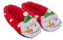 MIJOMA Unisex Christmas Slippers Santa & Elves Slippers for Friends & Family Holiday, Snowman design, 39/42 EU