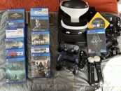 Sony PS4 Pro 1TB Console PS VR Bundle 12 Games Read