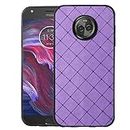 ELISORLI Compatible with Motorola Moto X4 Case Rugged Thin Slim Cell Accessories Anti-Slip Fit Rubber TPU Mobile Phone Cover for MotoX4 X 4th Generation 4X 4 Gen Android One XT1900-1 Women Men Purple