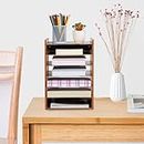 Ciieeo Outbox Tray for Desk File Organizer Wood Paper Organizer Paper Tray Letter Trays & Stacking Supports Desktop Document Holder Mail Sorters Office Wooden Sorting Machine Thicken
