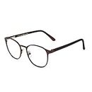 Foster Grant Raynor Reading Glasses E.Readers Blue Light Round, Wine, 52mm