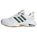adidas Homme Strutter Shoes Sneakers, FTWR White/Collegiate Green/Bold Gold, 46 EU
